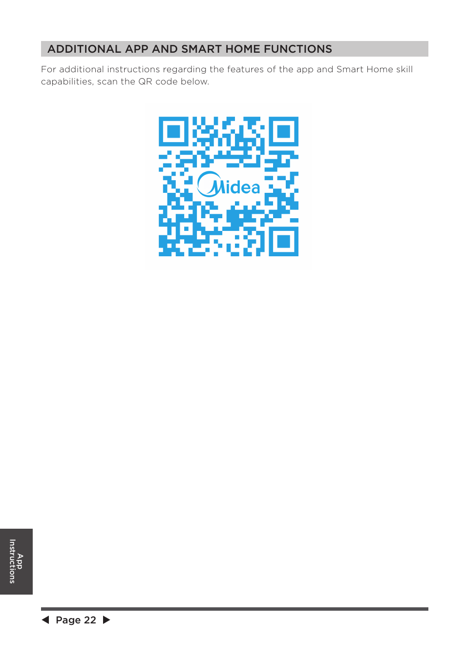 Additional app and smart home functions | MIDEA MAD20S1QWT User Manual | Page 22 / 46