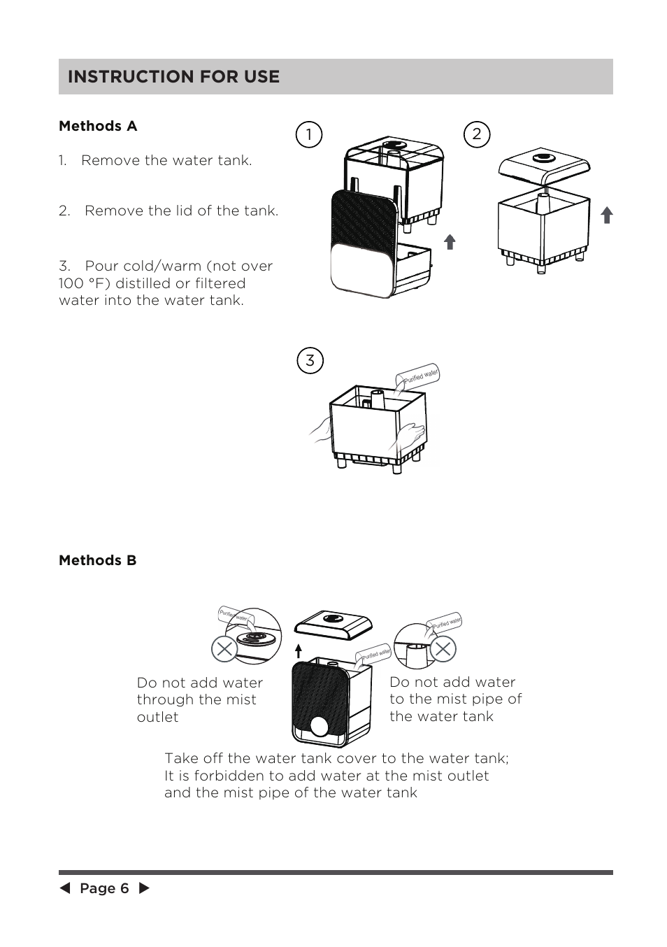 Instruction for use | MIDEA Ultrasonic SCK-3Q60B User Manual | Page 6 / 13