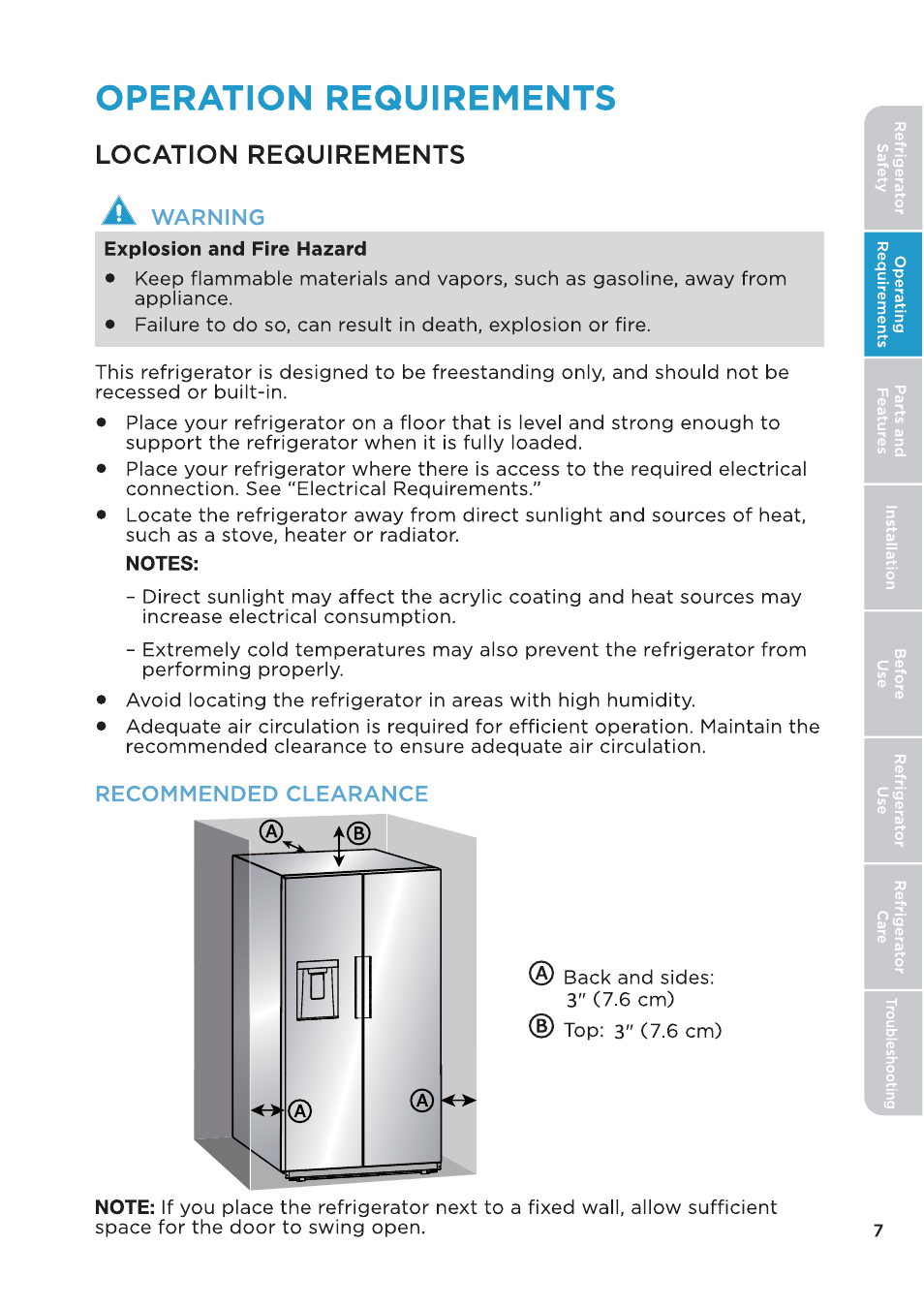 MIDEA 26.3 Cu. Ft. Side-by-Side User Manual | Page 7 / 121