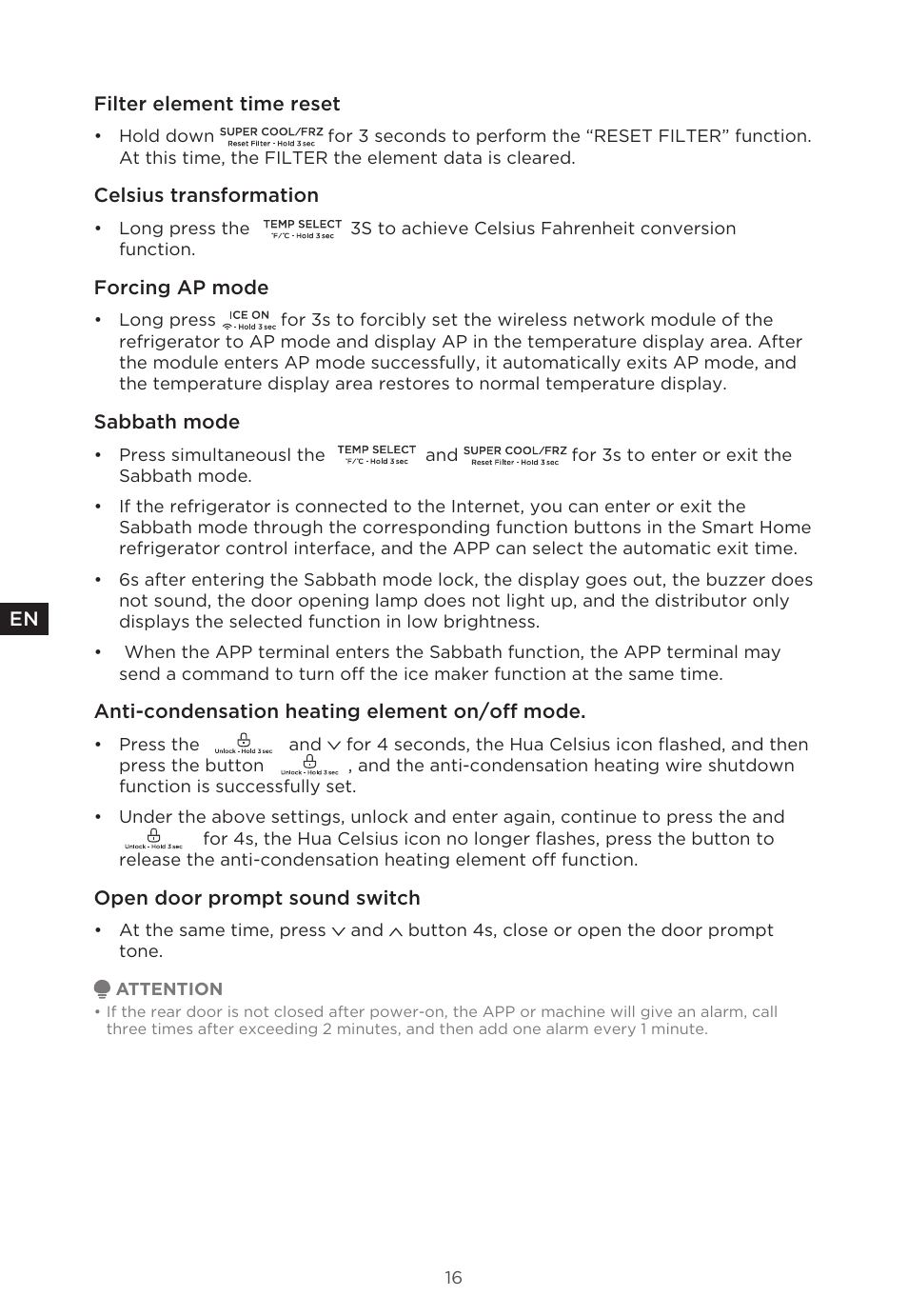 MIDEA 29.3 cu. ft. French Door Bottom Freezer User Manual | Page 16 / 88