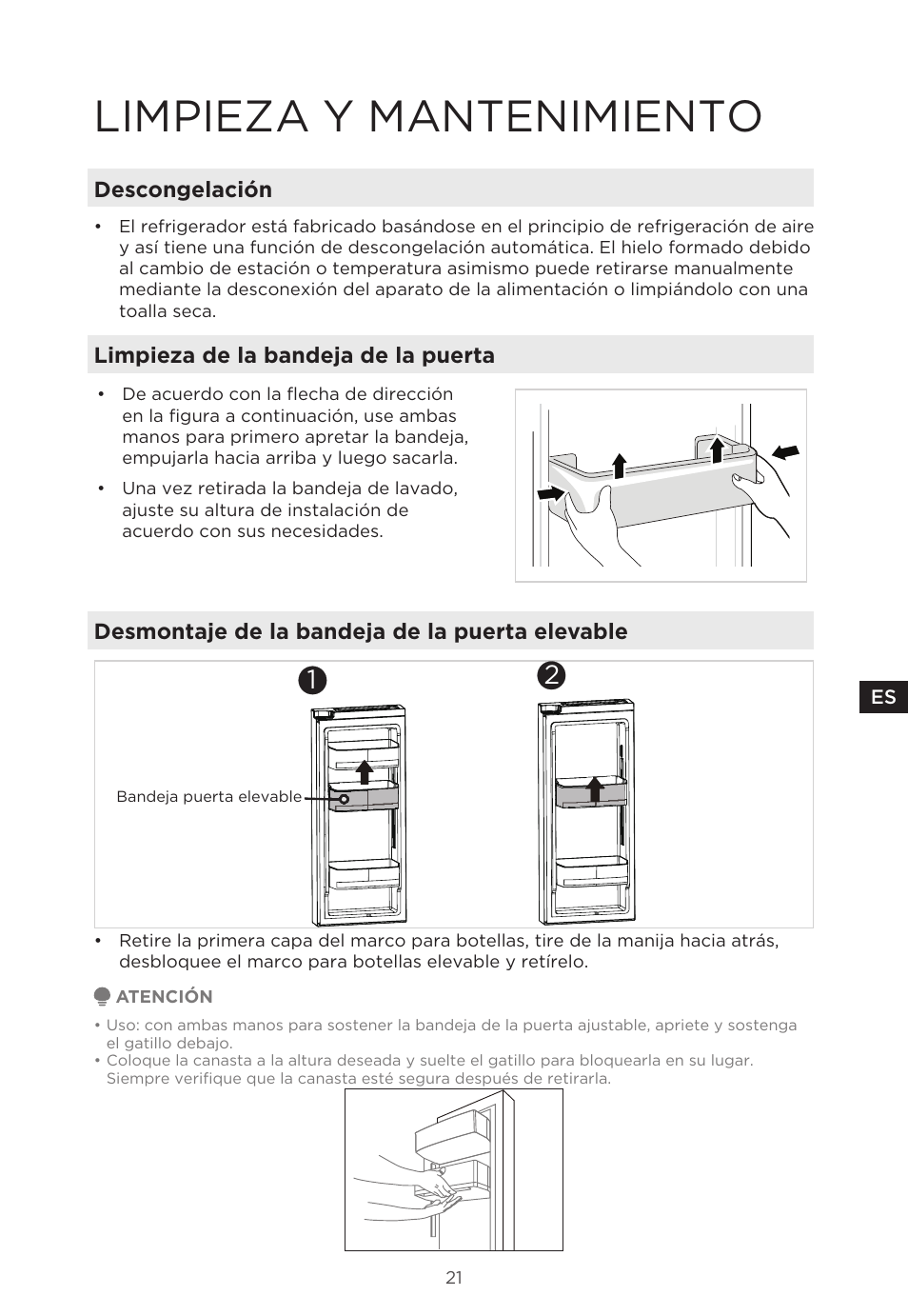 Limpieza y mantenimiento | MIDEA 29.3 cu. ft. French Door Bottom Freezer User Manual | Page 79 / 88