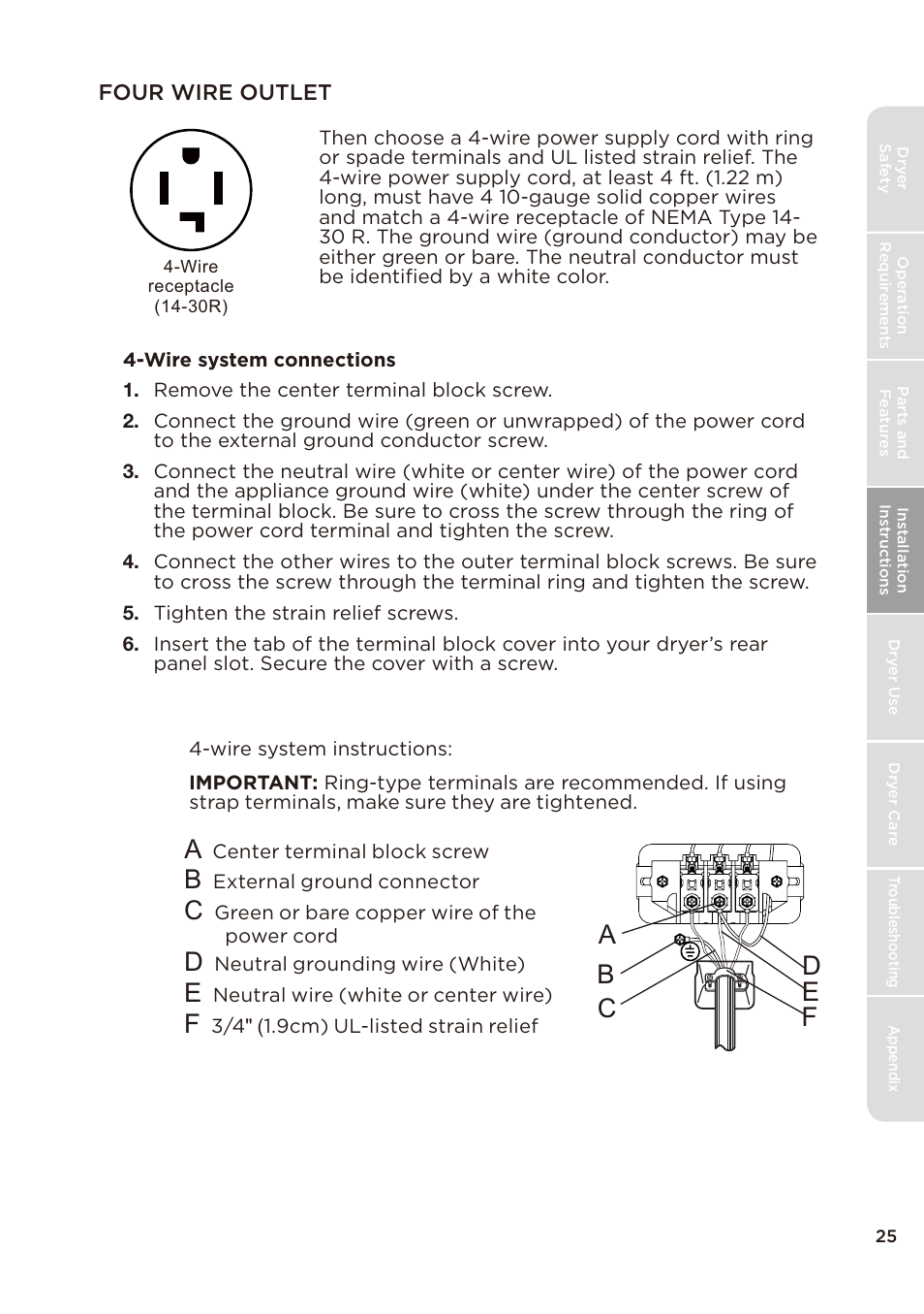 页 25 | MIDEA Dryer MLE45N1BWW User Manual | Page 25 / 102