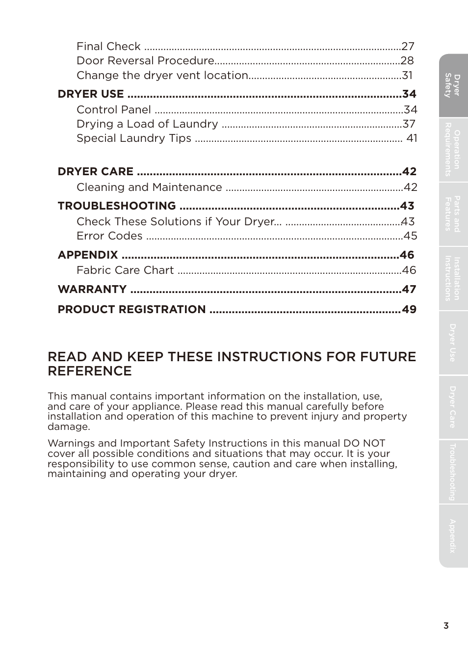 Change the dryer vent location | MIDEA Dryer MLE45N1BWW User Manual | Page 3 / 102