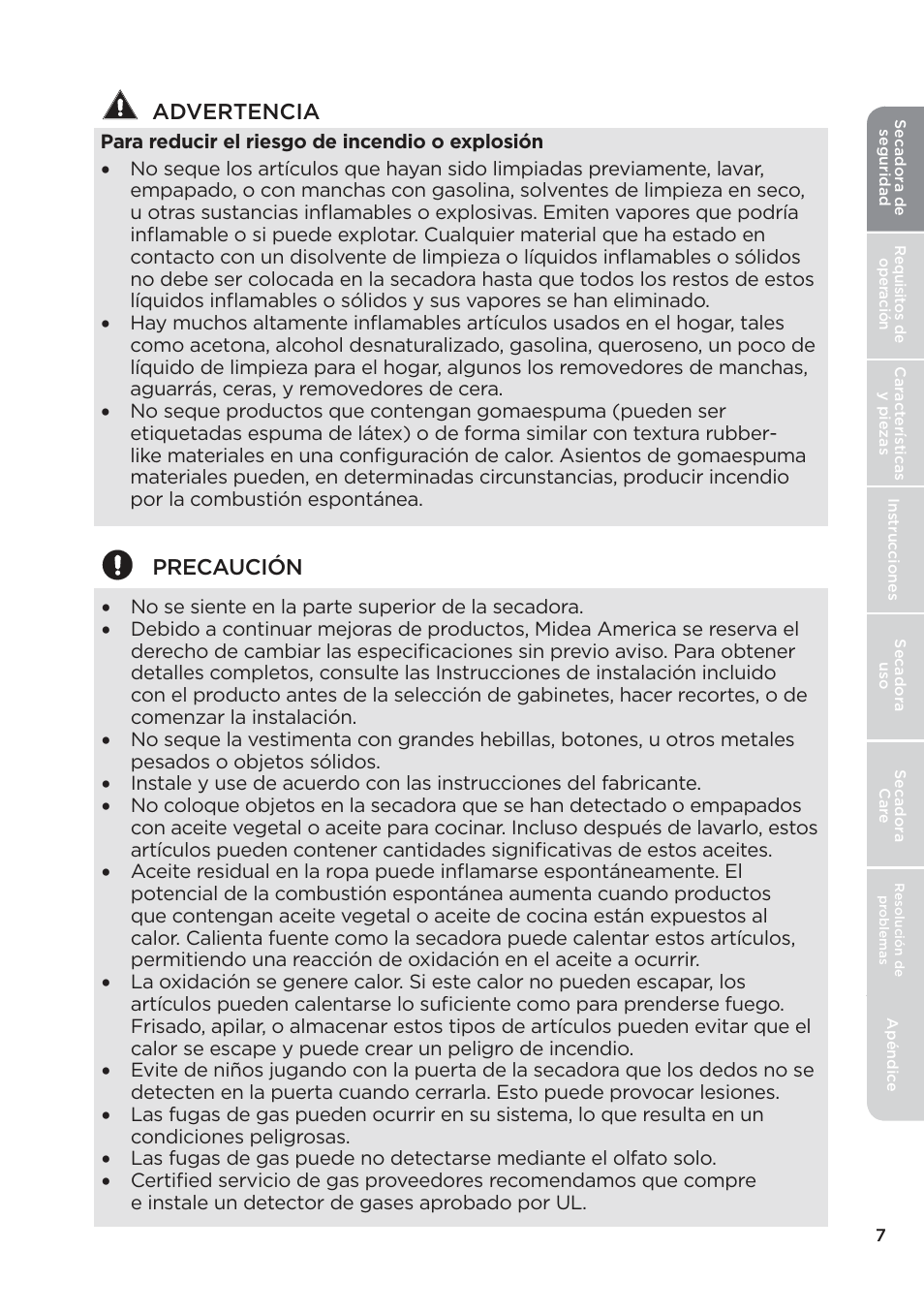 MIDEA Dryer MLE45N1BWW User Manual | Page 57 / 102
