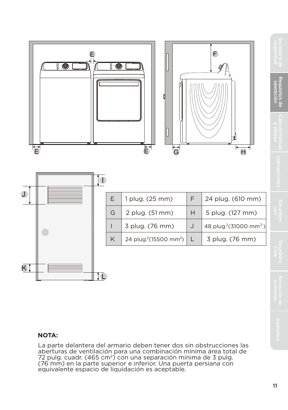 Ij k l | MIDEA Dryer MLE45N1BWW User Manual | Page 61 / 102