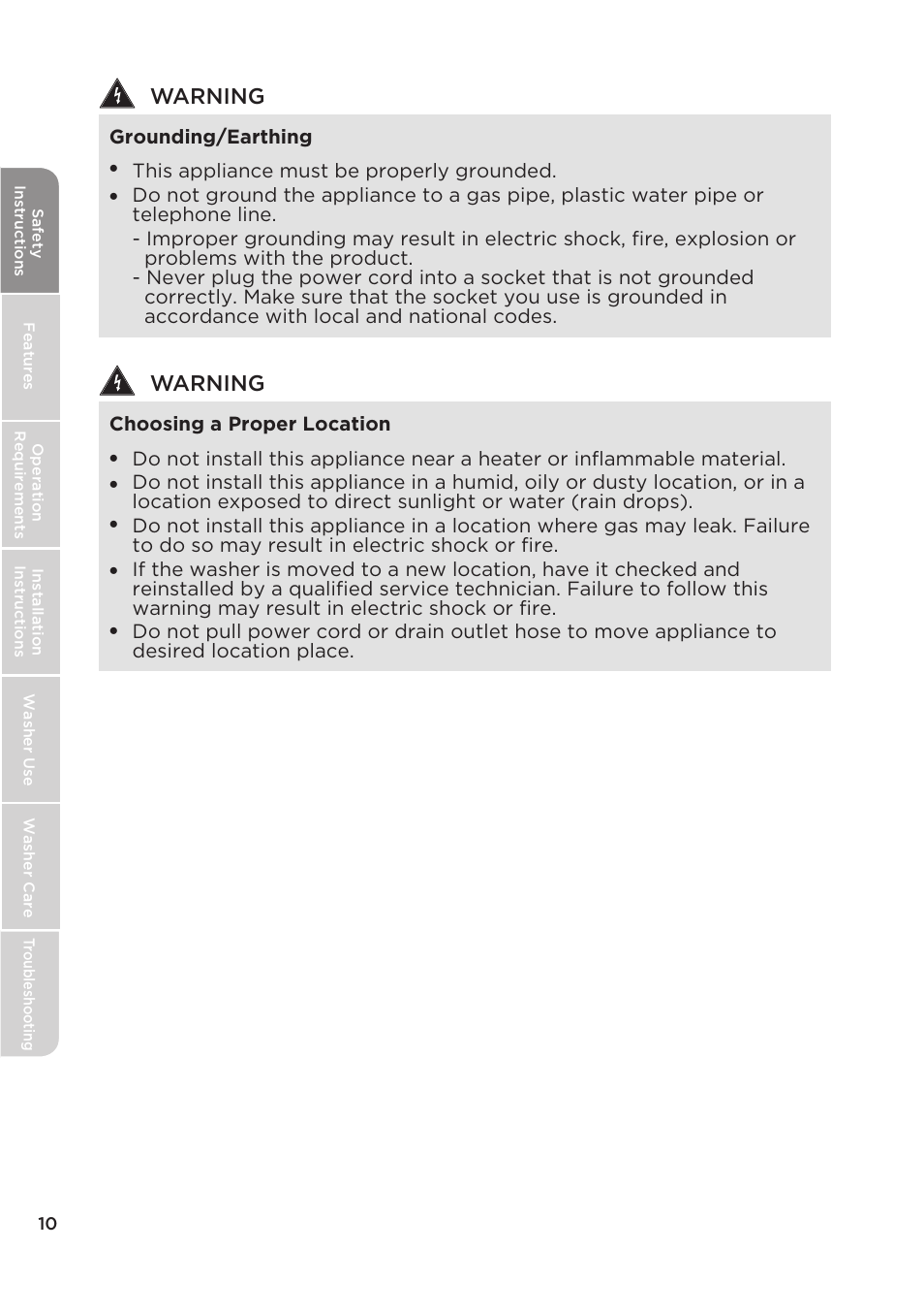 MIDEA Top Load Impeller User Manual | Page 10 / 96