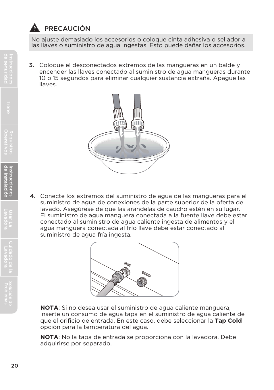 Precaución | MIDEA Top Load Impeller User Manual | Page 66 / 96