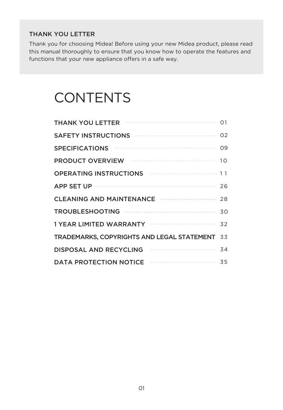 MIDEA 11QT Two-Zone User Manual | Page 4 / 41