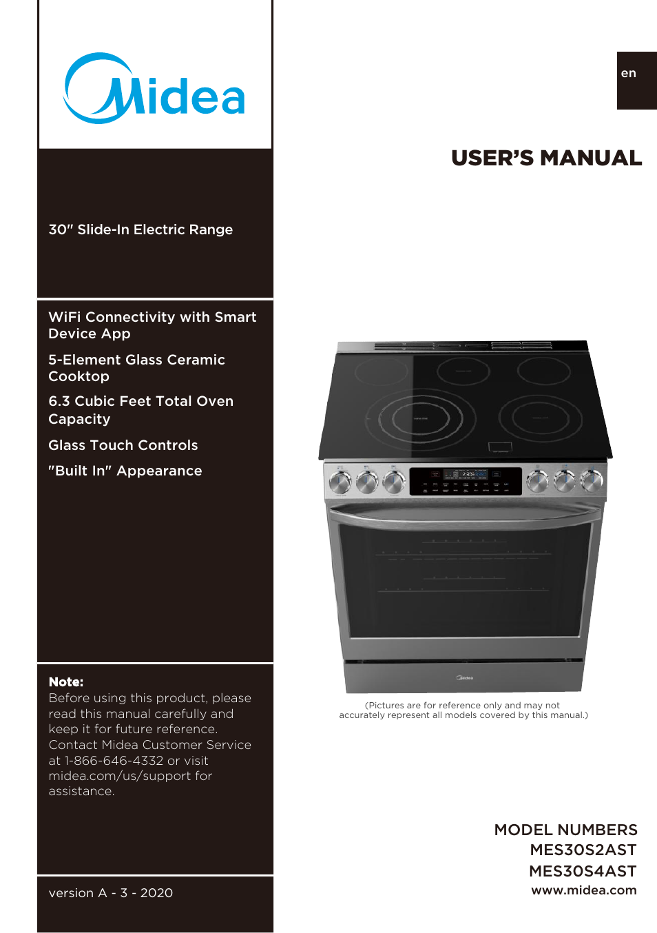 MIDEA MES30S4AST User Manual | 54 pages