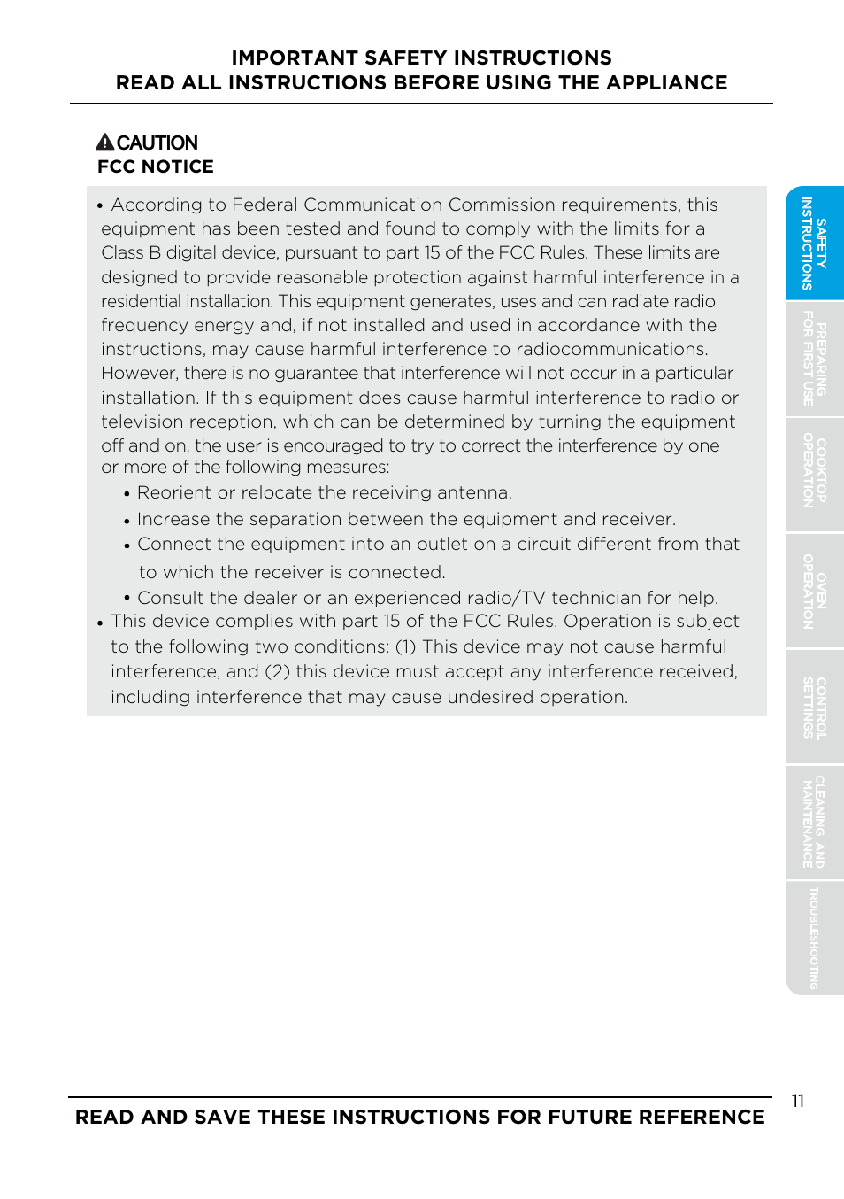 Caution | MIDEA MES30S4AST User Manual | Page 11 / 54