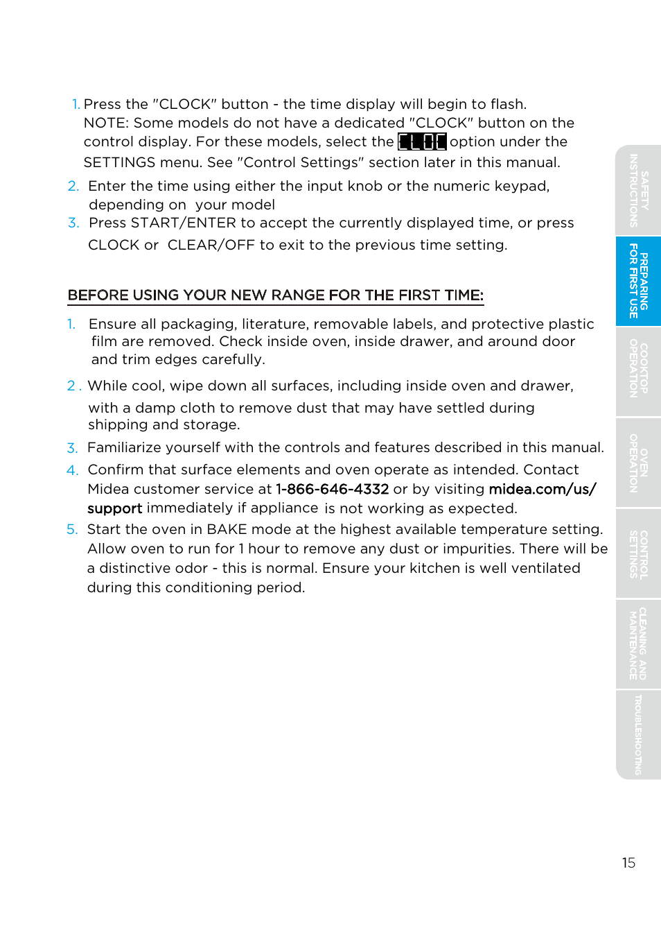 MIDEA MES30S4AST User Manual | Page 15 / 54