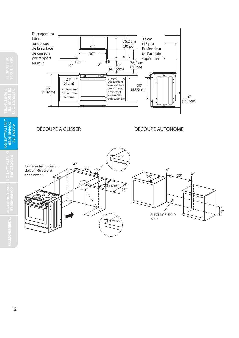 Découpe à glisser découpe autonome | MIDEA MES30S2AST User Manual | Page 76 / 96