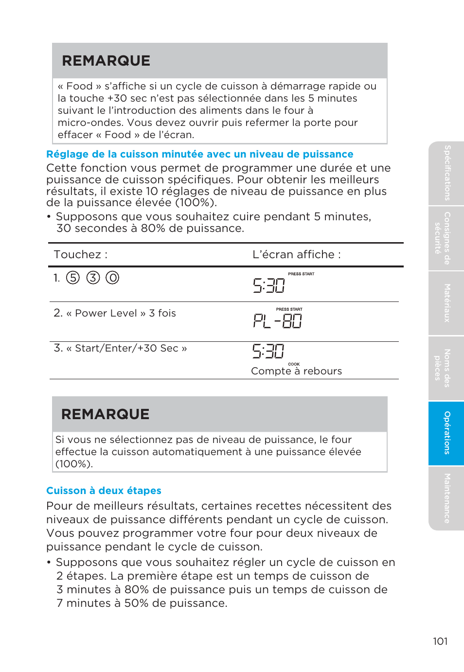 Remarque | MIDEA MMO19S3AST User Manual | Page 101 / 132