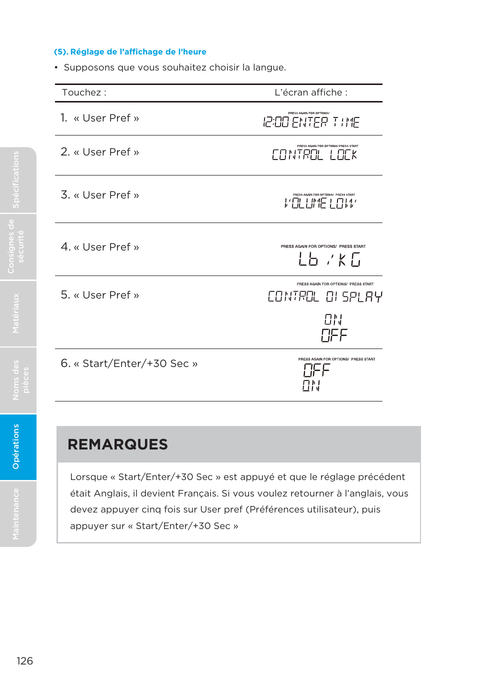Remarques | MIDEA MMO19S3AST User Manual | Page 126 / 132