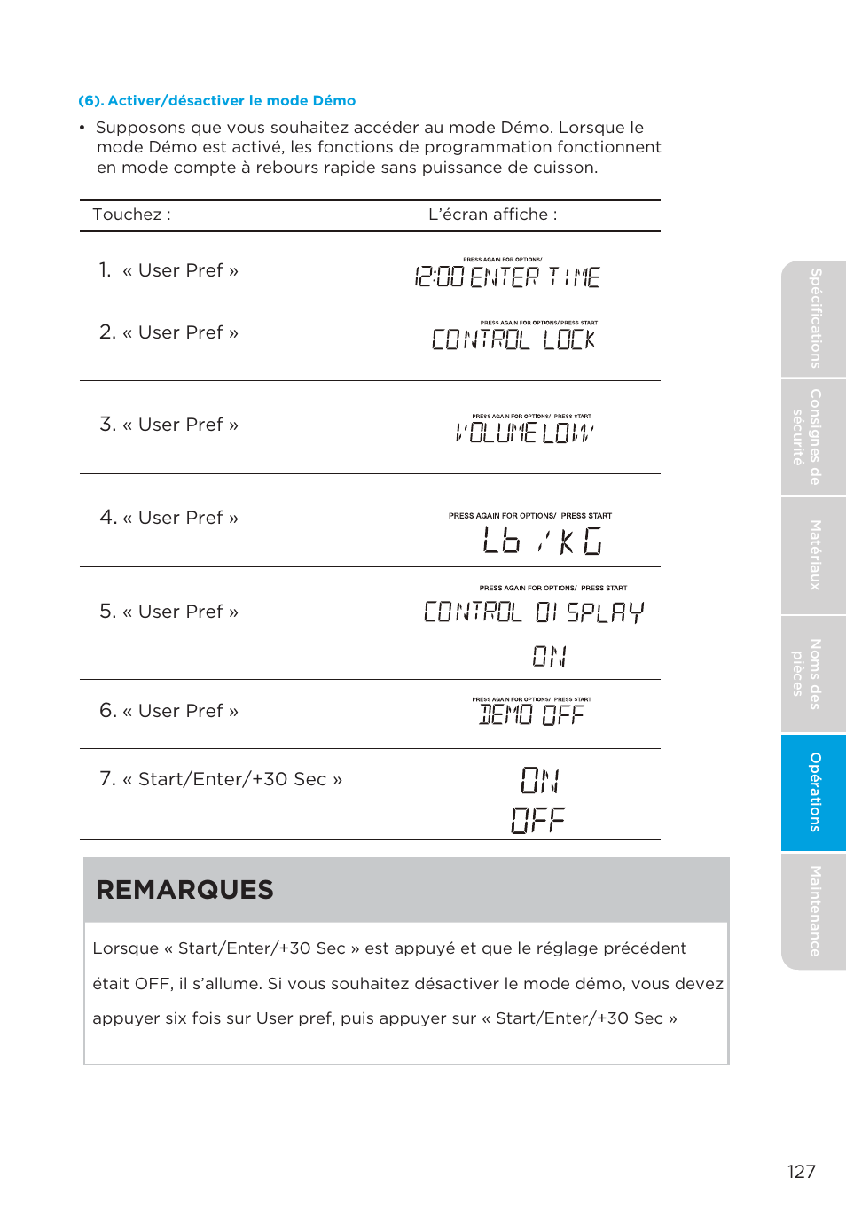 Remarques | MIDEA MMO19S3AST User Manual | Page 127 / 132