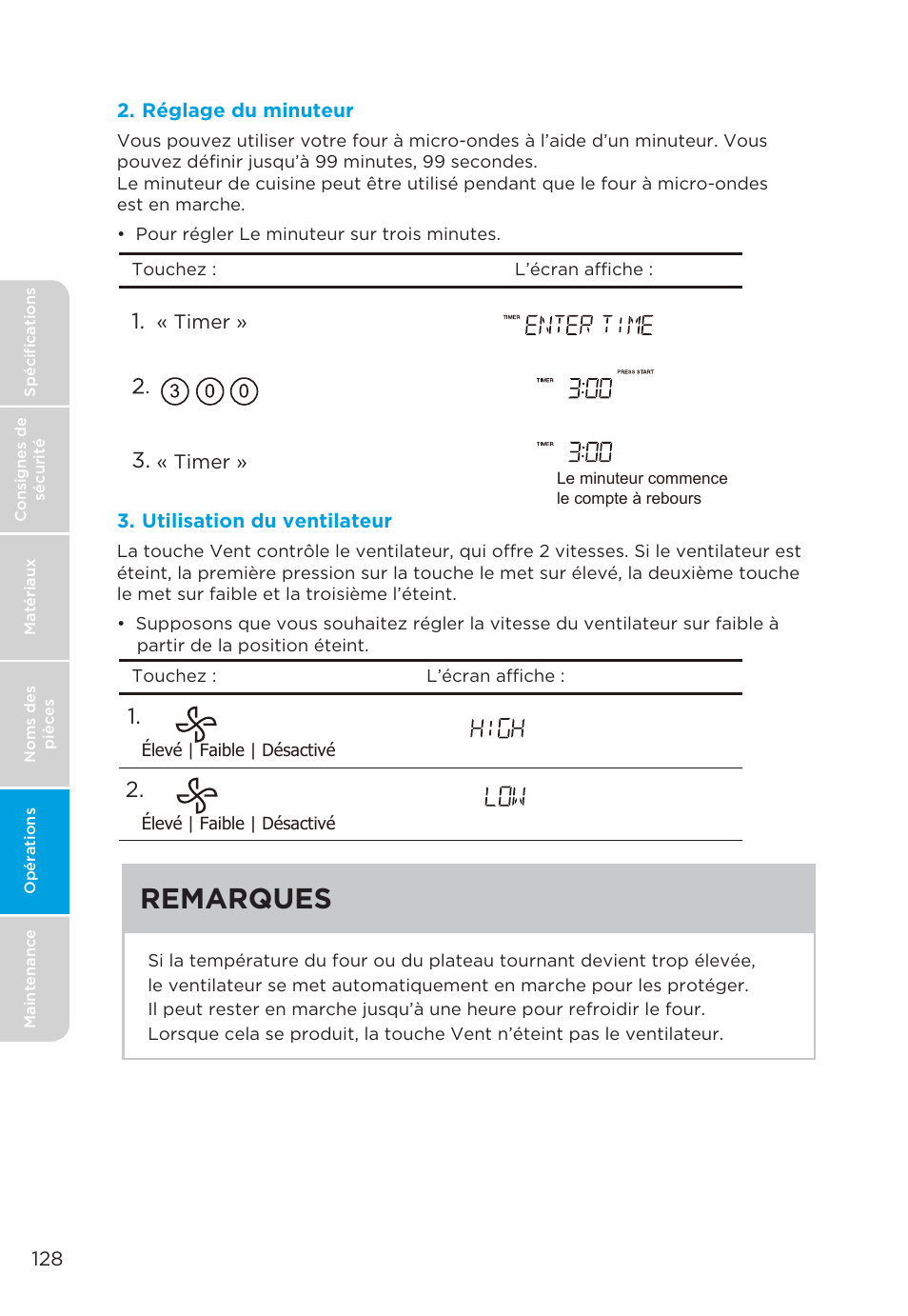 Remarques | MIDEA MMO19S3AST User Manual | Page 128 / 132