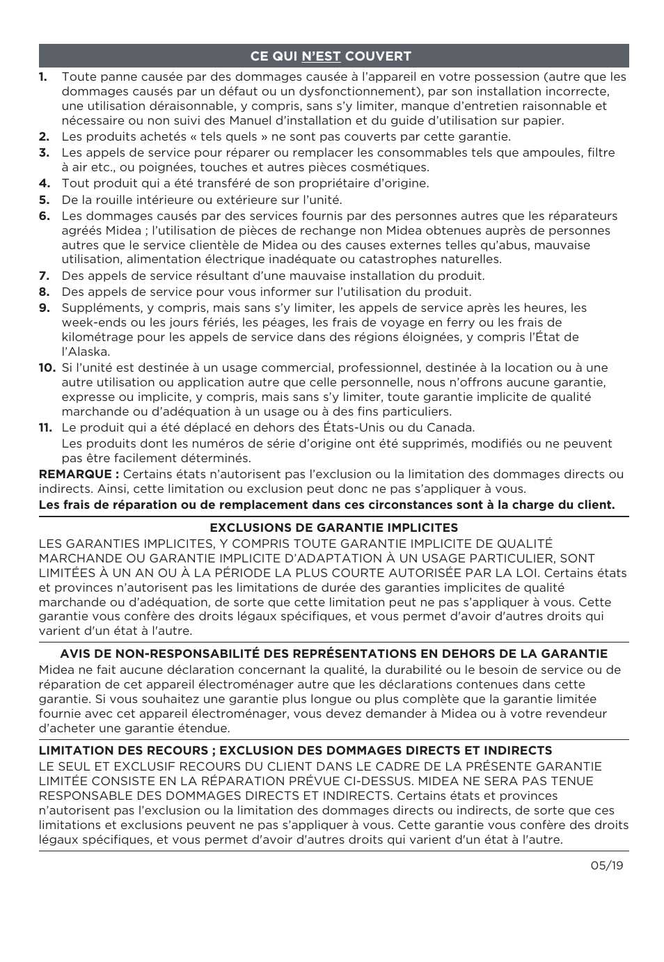 MIDEA MMO19S3AST User Manual | Page 132 / 132