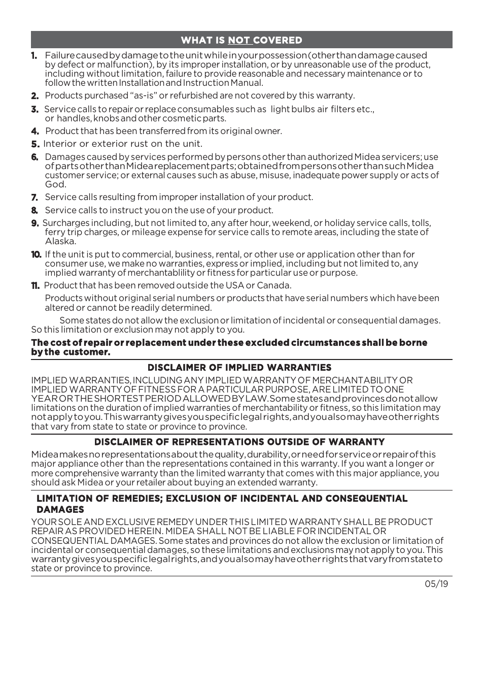MIDEA MMO19S3AST User Manual | Page 44 / 132