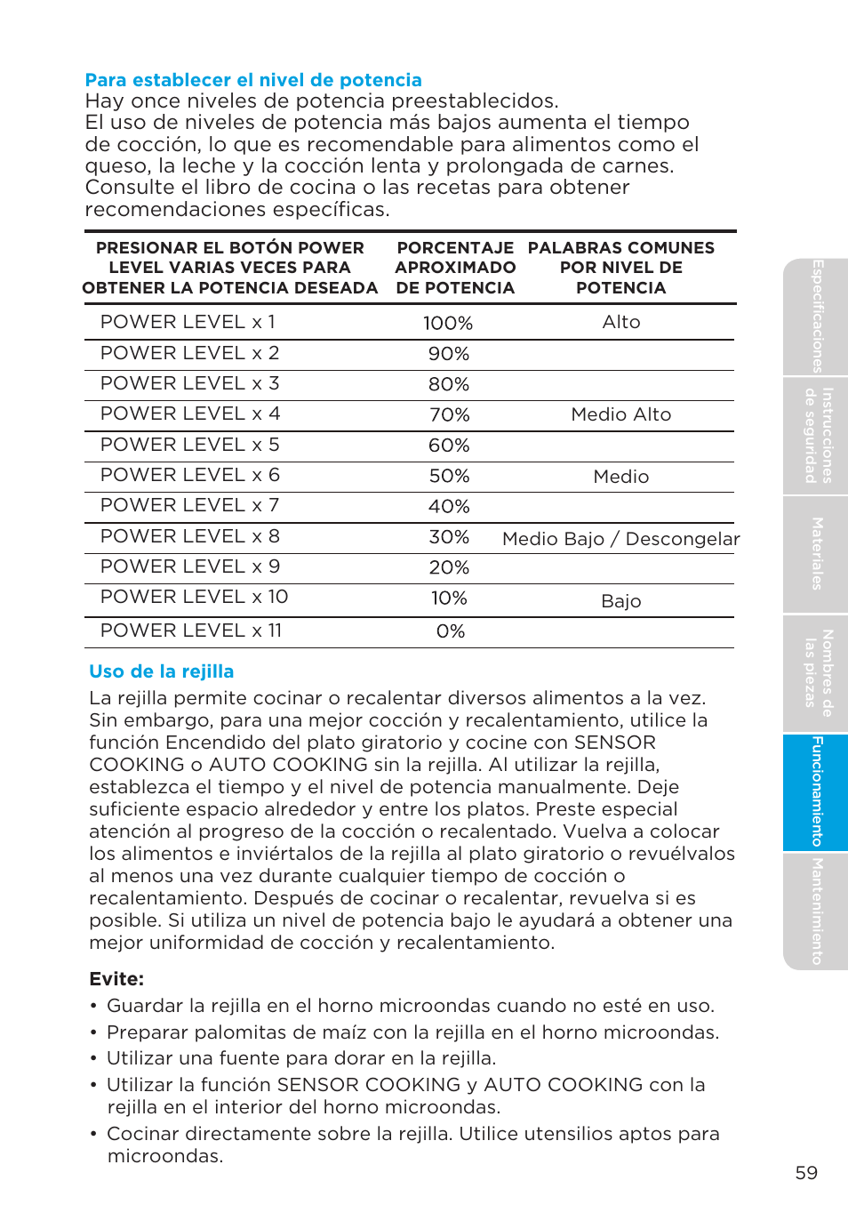 MIDEA MMO19S3AST User Manual | Page 59 / 132