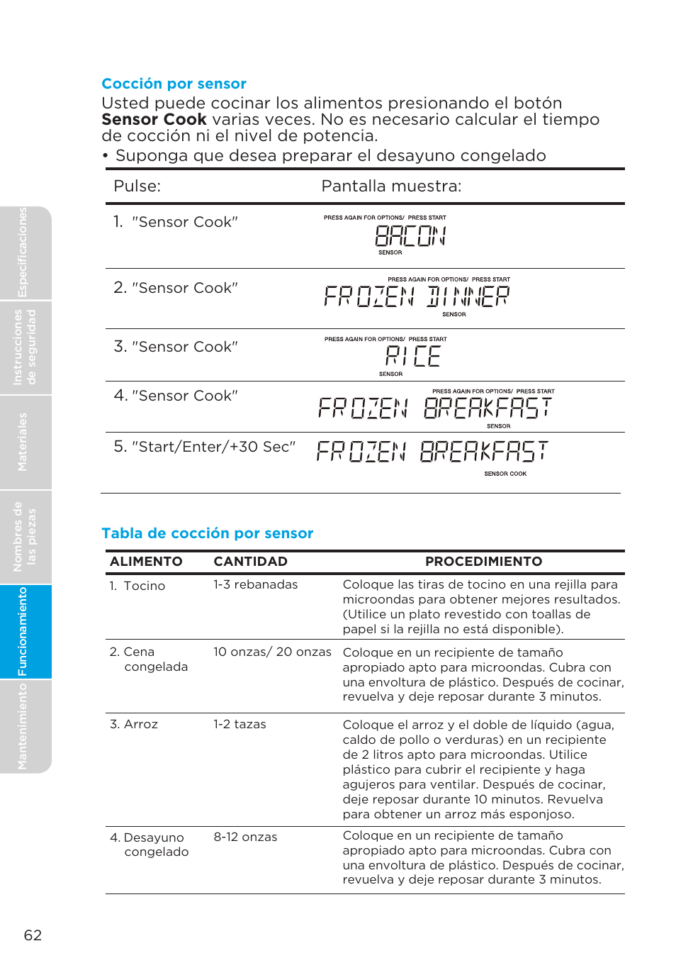 MIDEA MMO19S3AST User Manual | Page 62 / 132