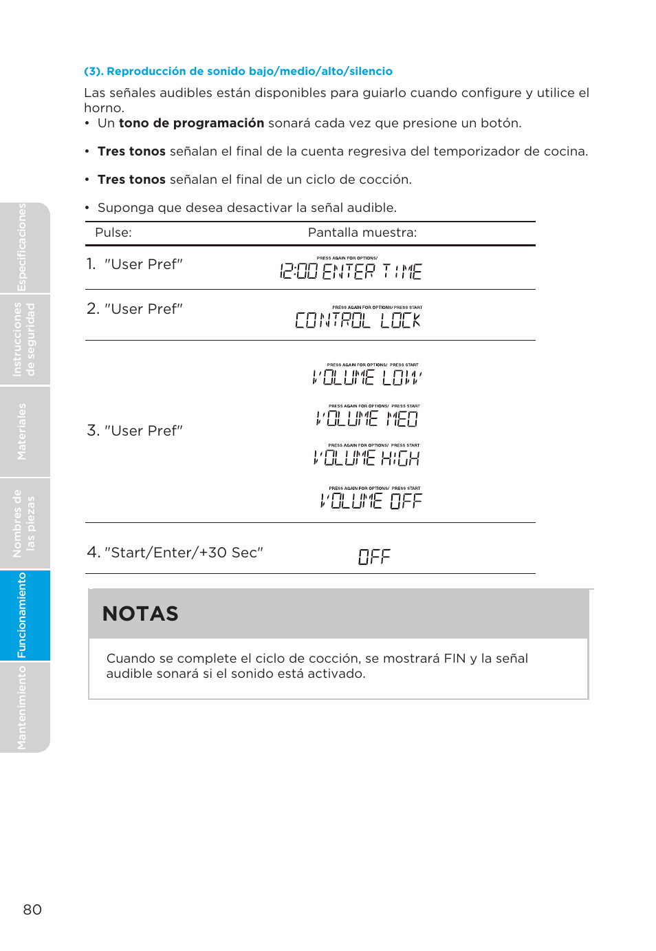 Notas | MIDEA MMO19S3AST User Manual | Page 80 / 132