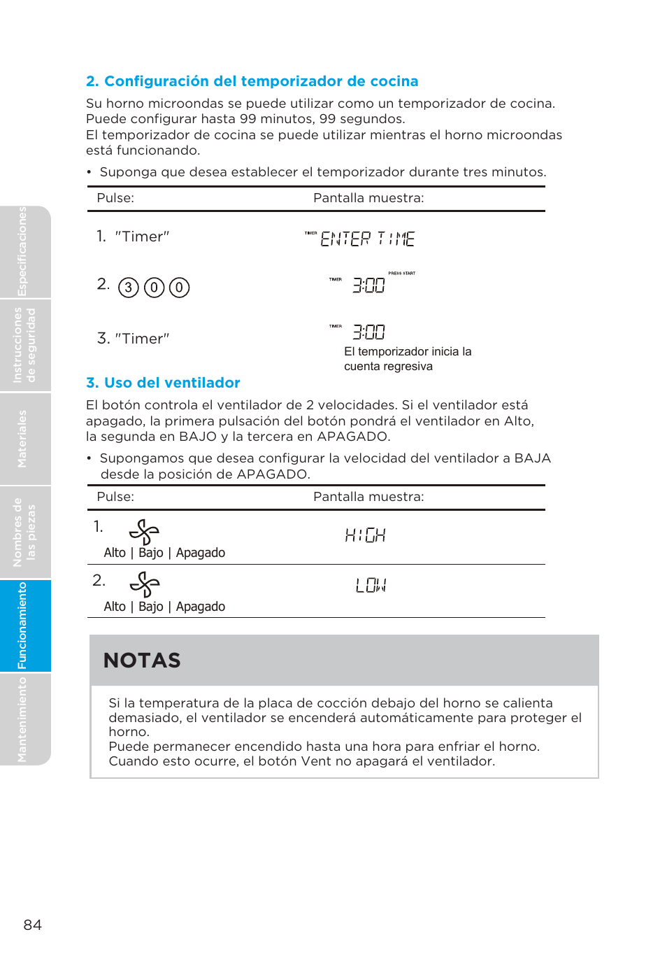 Notas | MIDEA MMO19S3AST User Manual | Page 84 / 132