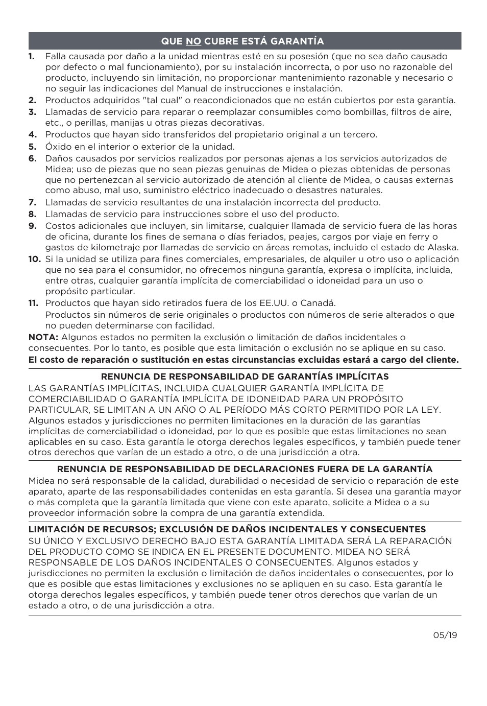 MIDEA MMO19S3AST User Manual | Page 88 / 132