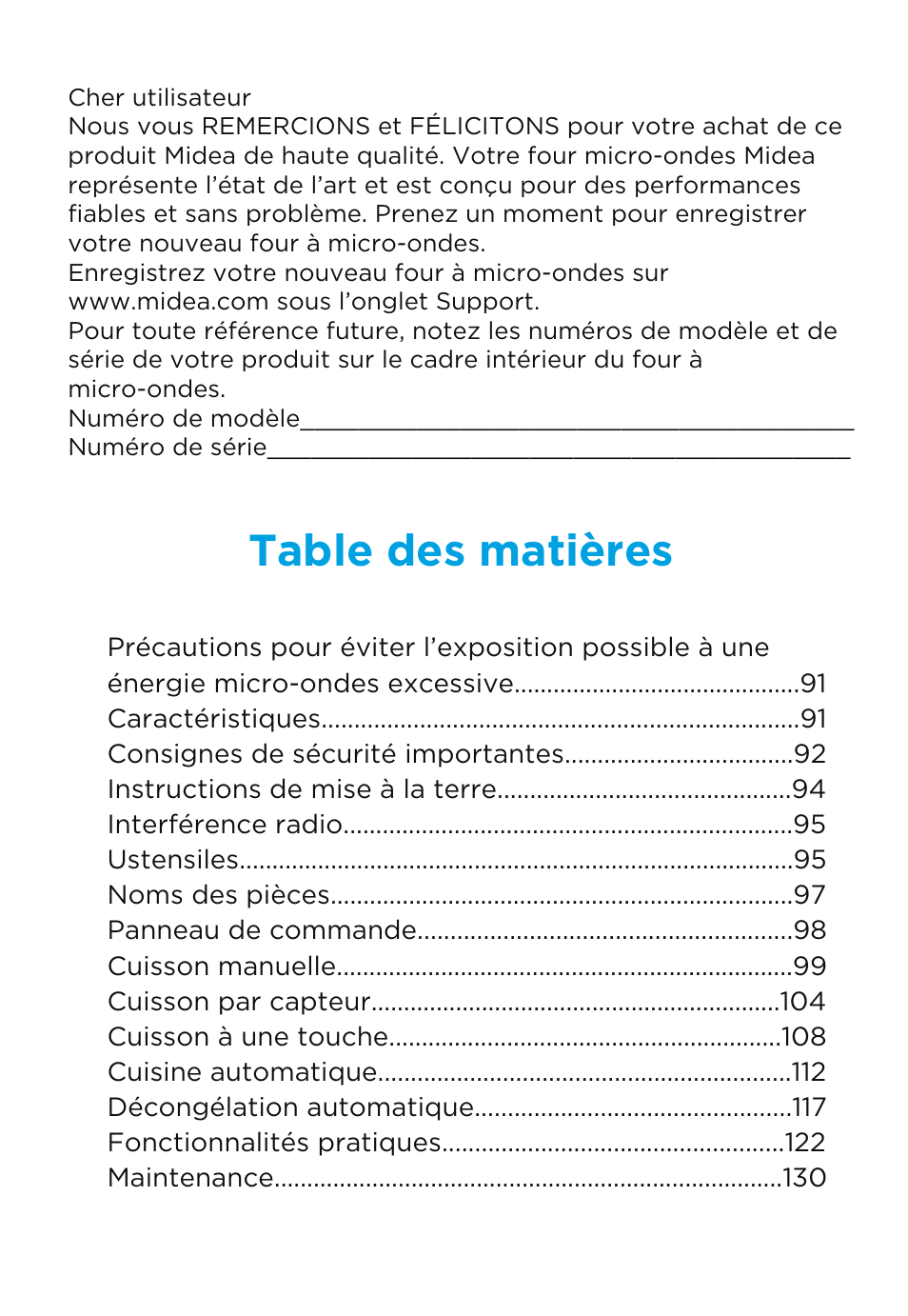 MIDEA MMO19S3AST User Manual | Page 90 / 132