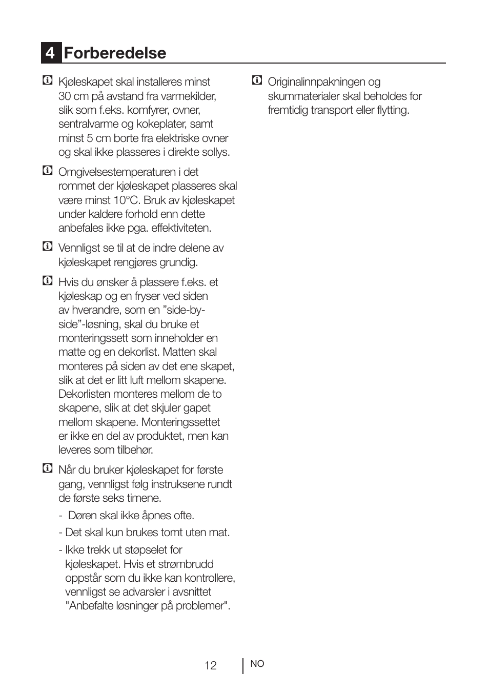 4forberedelse | GRAM KS 3265-93/1 User Manual | Page 31 / 94