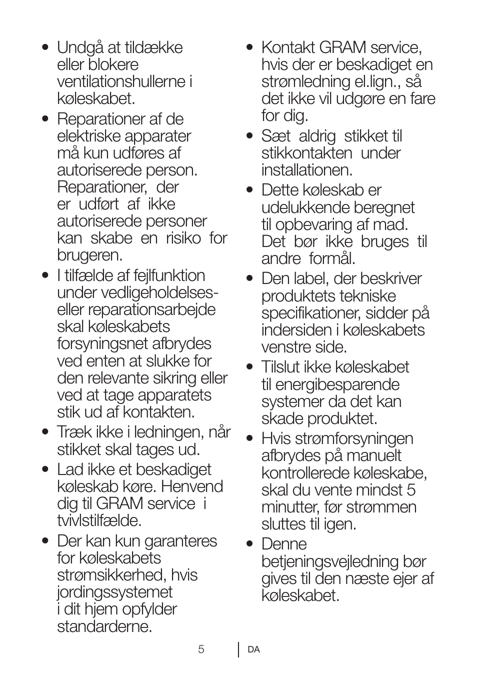 GRAM KS 3265-93/1 User Manual | Page 6 / 94