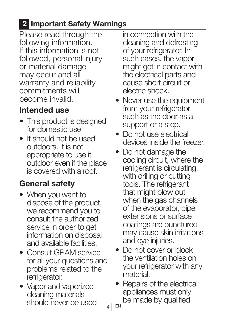 GRAM KS 3265-93/1 User Manual | Page 78 / 94