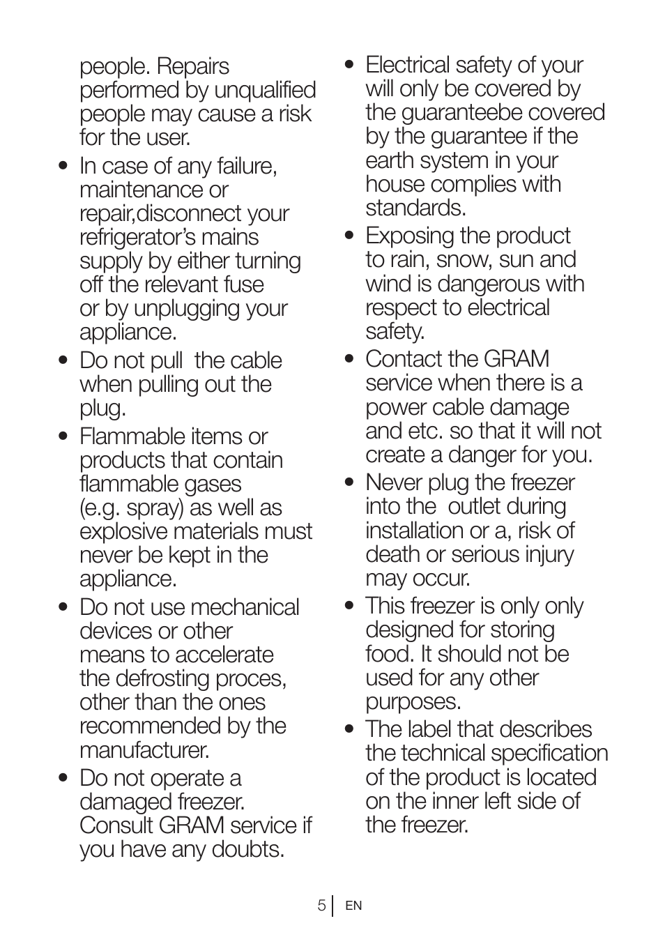 GRAM KS 3265-93/1 User Manual | Page 79 / 94