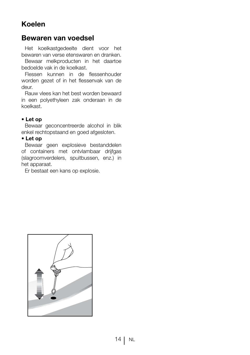 Koelen bewaren van voedsel | GRAM KS 3135-90/1 User Manual | Page 105 / 110