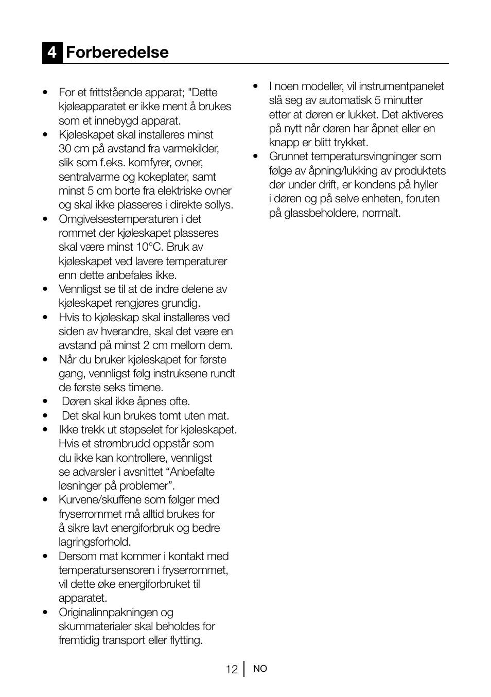 4forberedelse | GRAM KS 3135-90/1 User Manual | Page 31 / 110