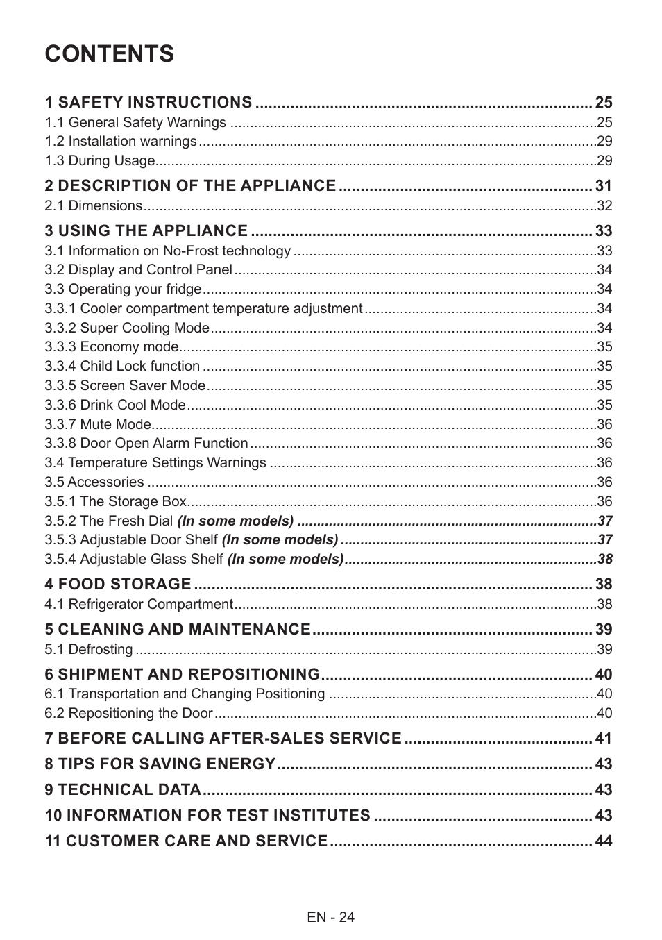 GRAM 49SK 4186 F User Manual | Page 25 / 112