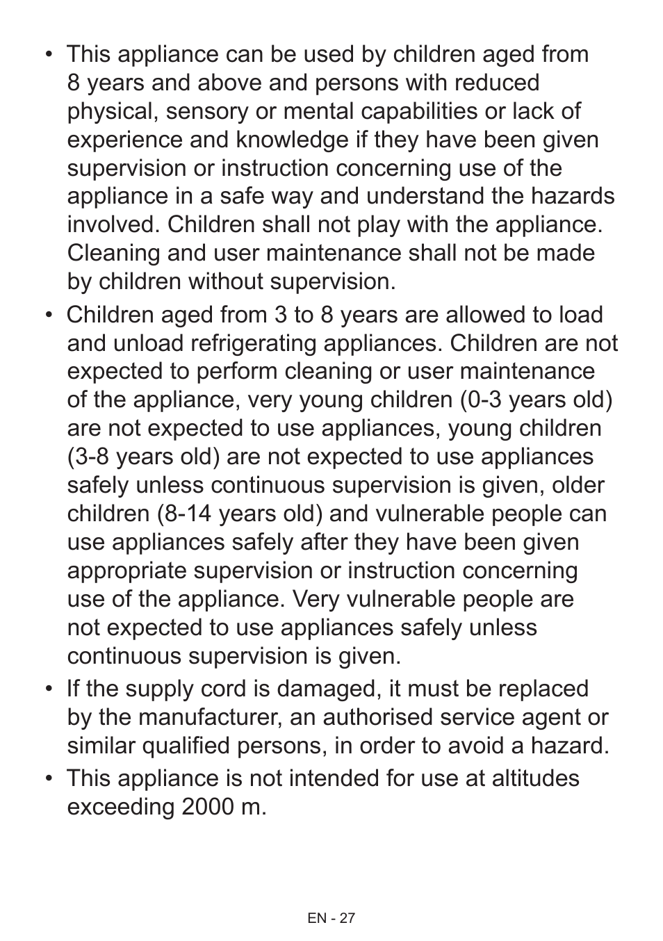 GRAM 49SK 4186 F User Manual | Page 28 / 112
