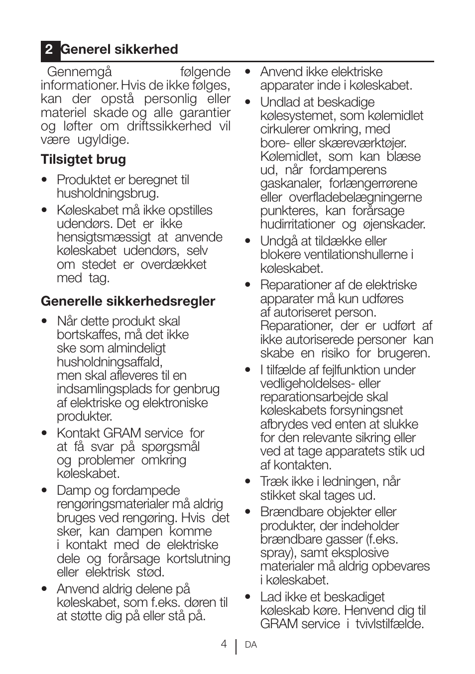 GRAM KSU 3136-50/1 User Manual | Page 5 / 113