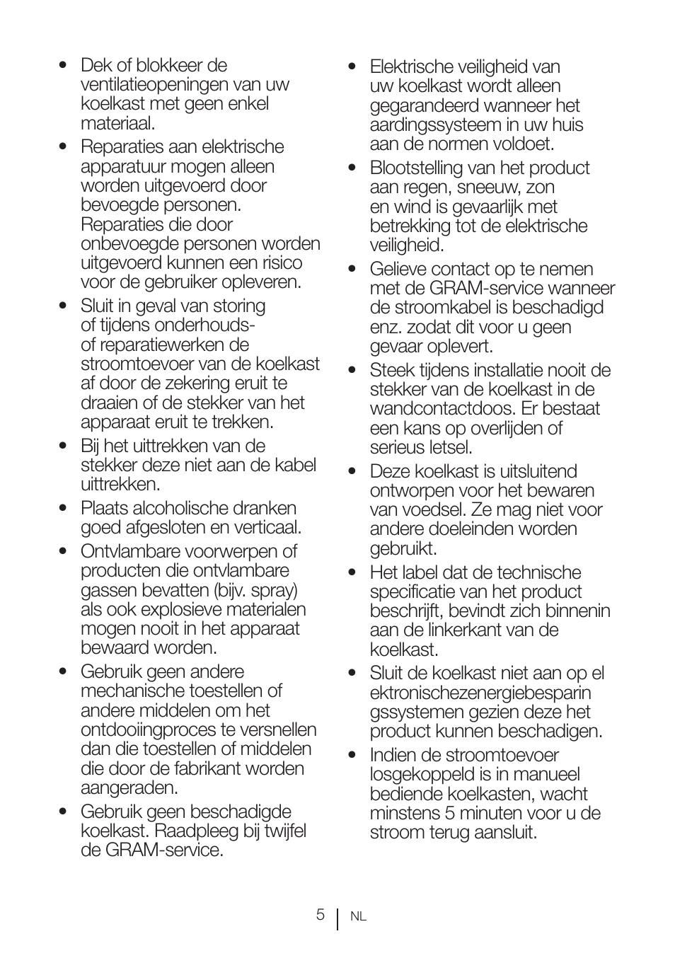 GRAM KSU 3136-50/1 User Manual | Page 98 / 113