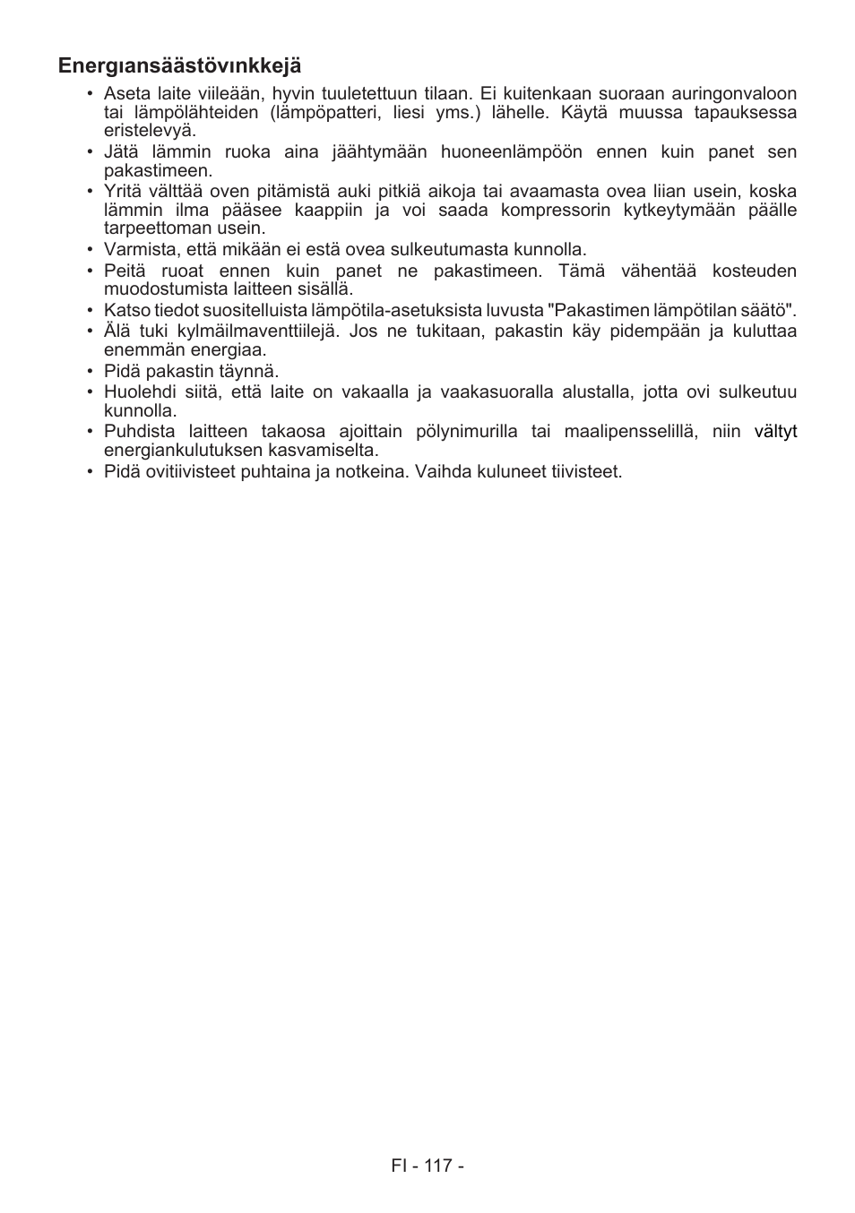 GRAM FS 481864 N (v)/1 User Manual | Page 118 / 122