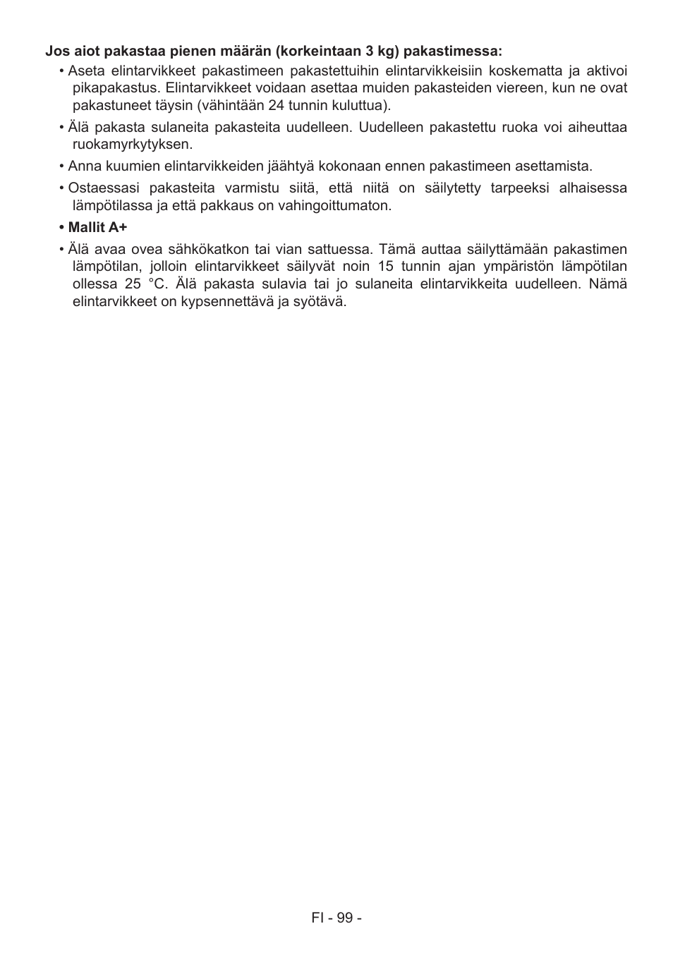 GRAM FS 441862 N (v)/1 User Manual | Page 101 / 112