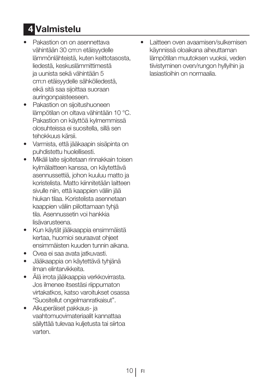 4valmistelu | GRAM FS 3215-93/1 User Manual | Page 54 / 75