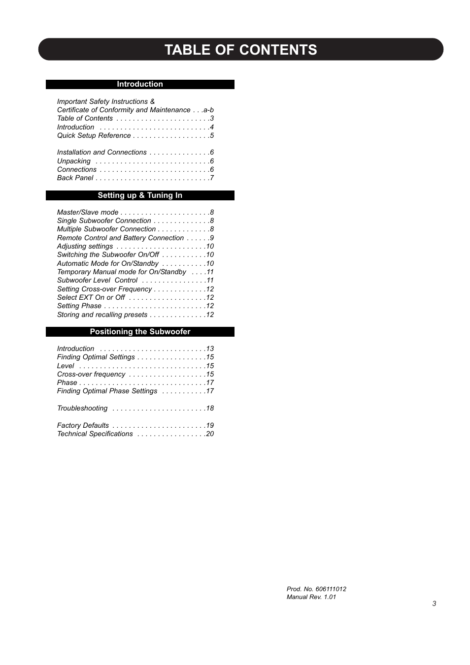 Dynaudio BM12S User Manual | Page 5 / 22