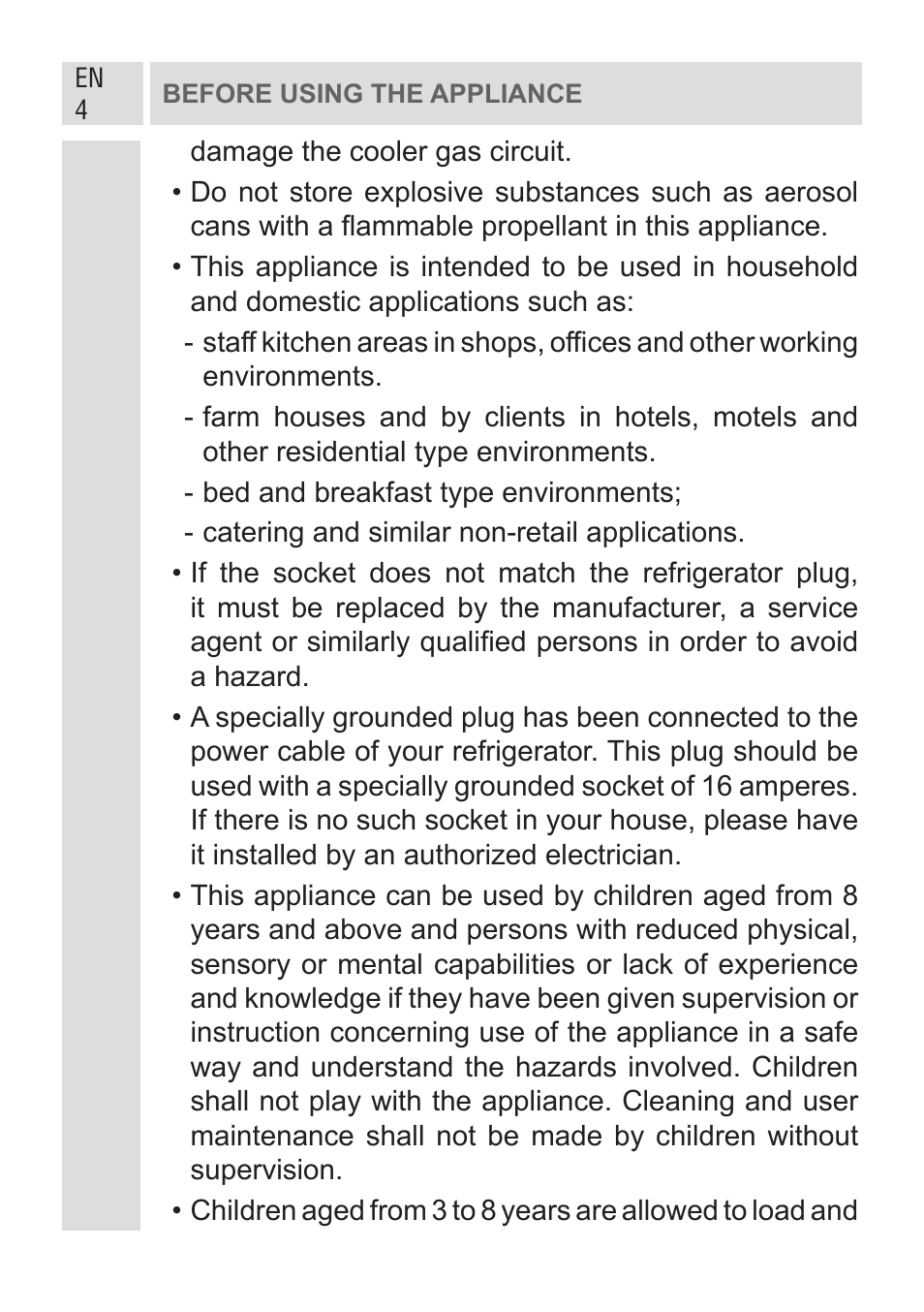 GRAM FSI 401754 N/1 User Manual | Page 4 / 123