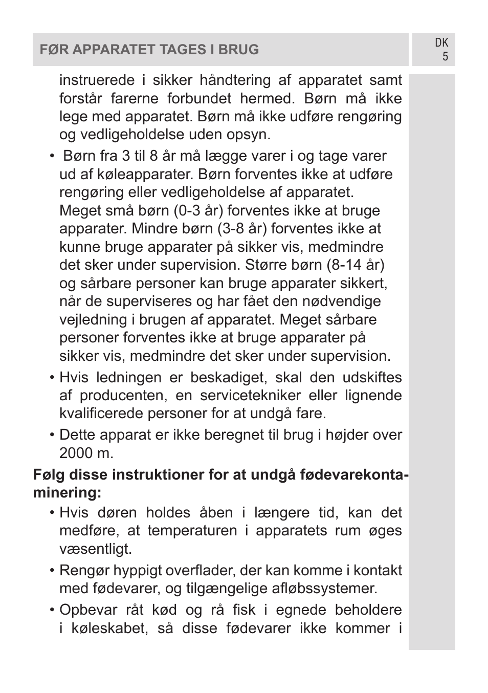 GRAM KF 482064 FN/1 User Manual | Page 6 / 124