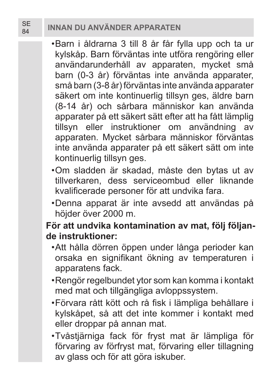 GRAM KF 482064 FN/1 User Manual | Page 85 / 124