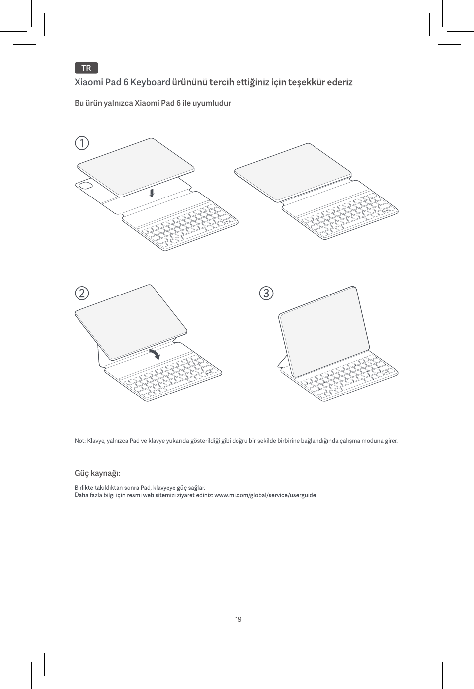 Xiaomi pad 6 keyboard | Xiaomi Pad 6 User Manual | Page 21 / 32