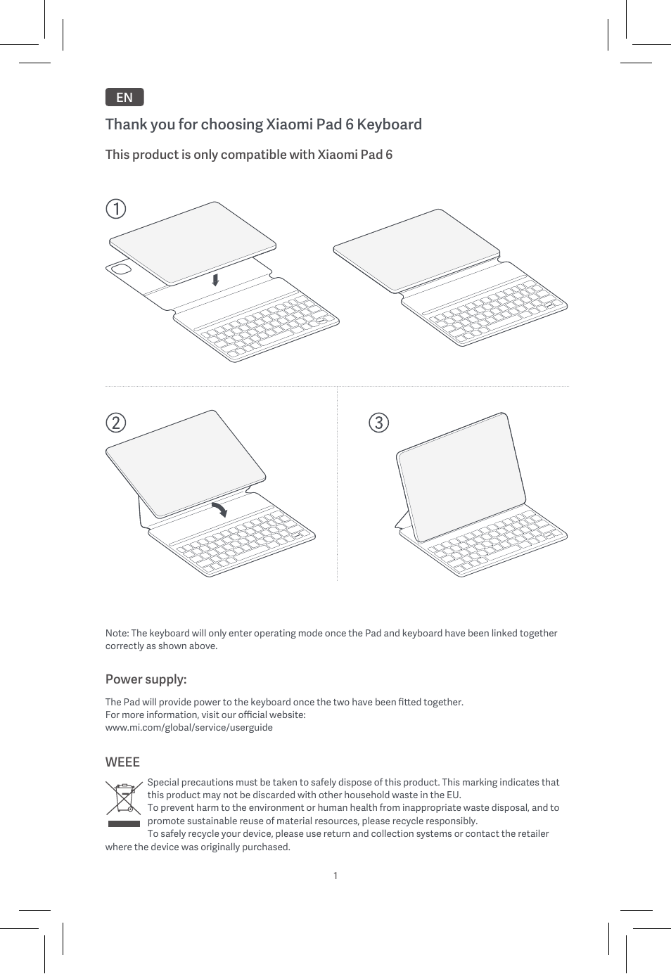 Xiaomi Pad 6 User Manual | Page 3 / 32