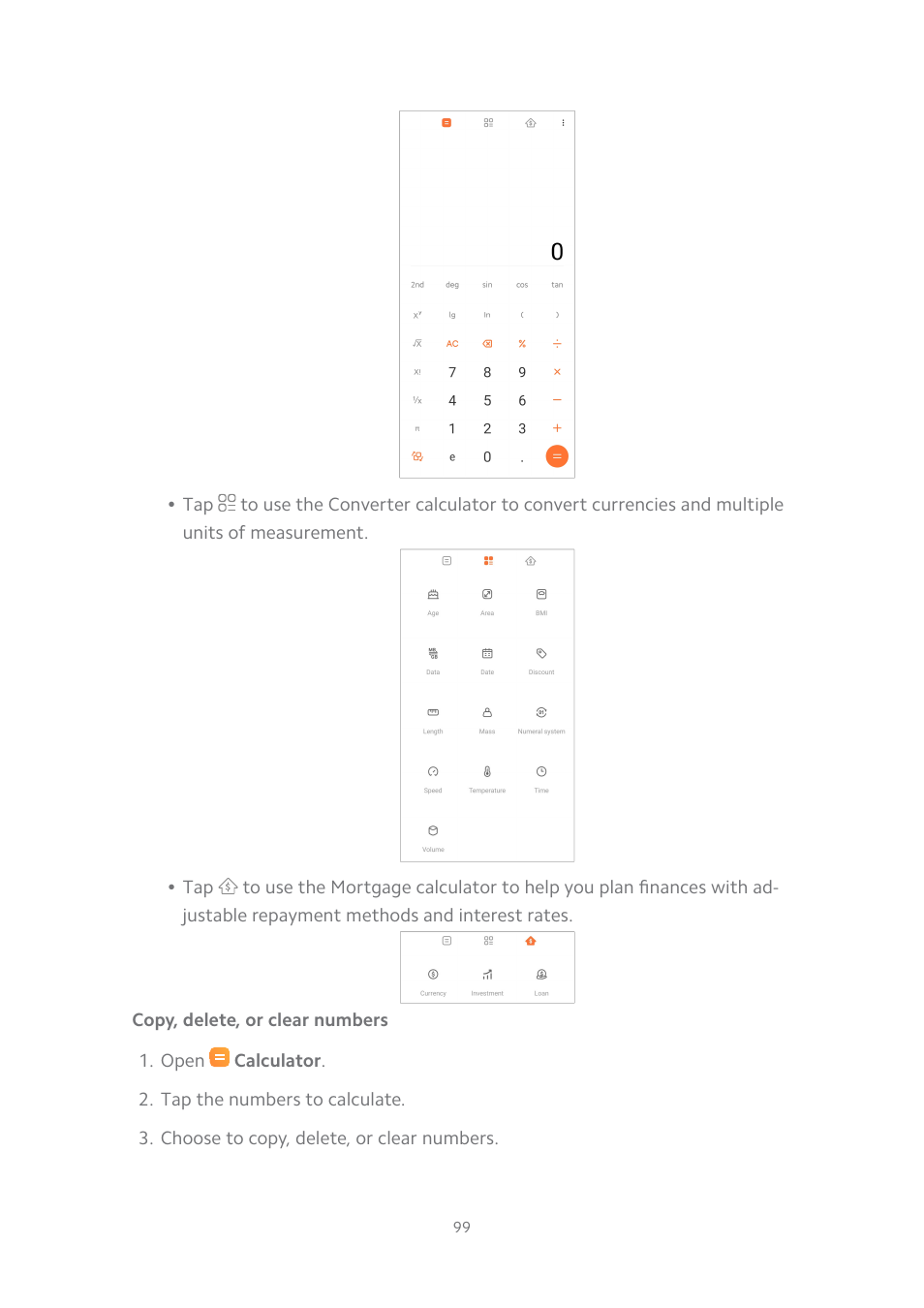 Copy, delete, or clear numbers | Xiaomi MIUI 14 User Manual | Page 106 / 166