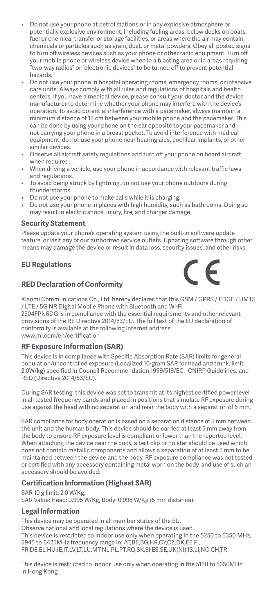 Xiaomi 13 Ultra User Manual | Page 3 / 15