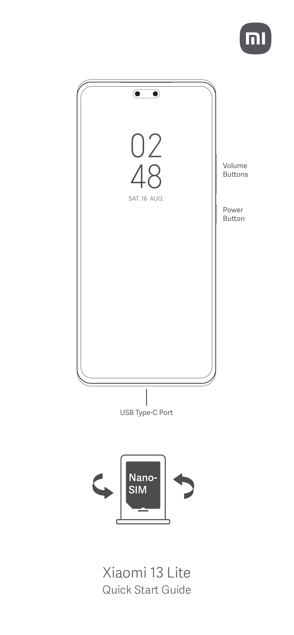 Xiaomi 13 Lite User Manual | 16 pages